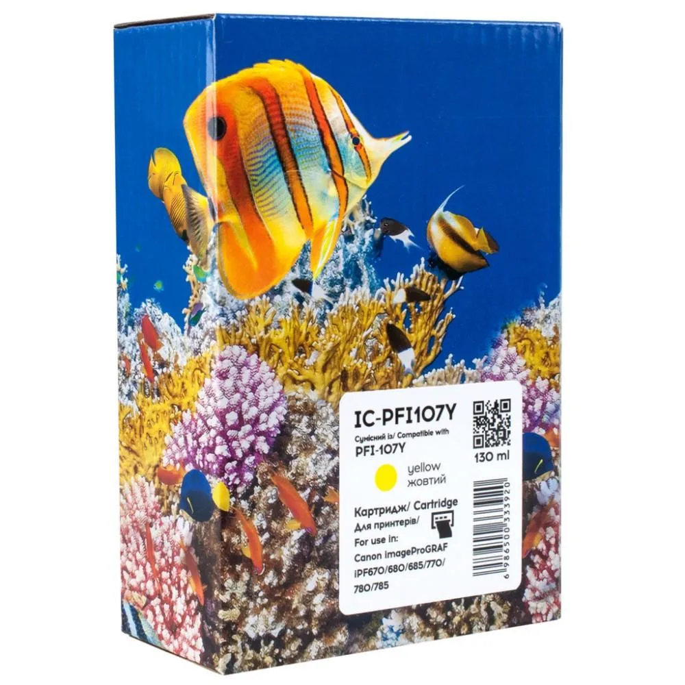 Картридж NEWTONE для Canon imagePROGRAF iPF670/770 Yellow (NT.PFI-107Y)