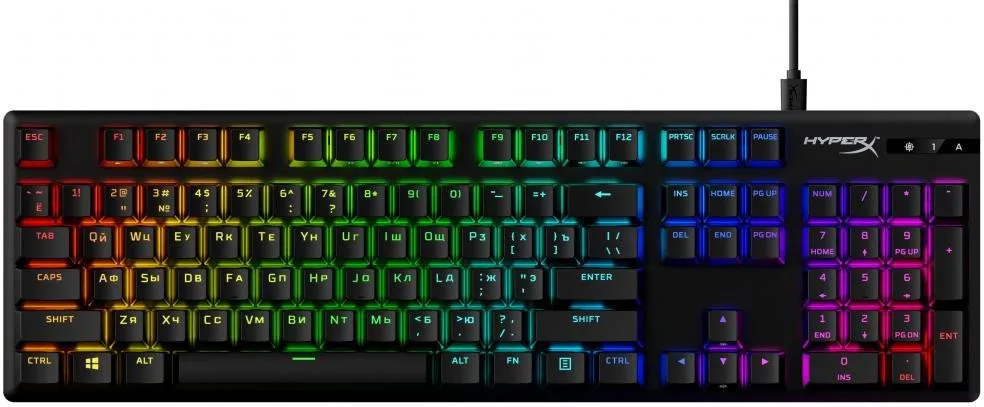 Клавіатура HyperX Alloy Origins Pbt Rgb Mechnical Red (639N3AA)