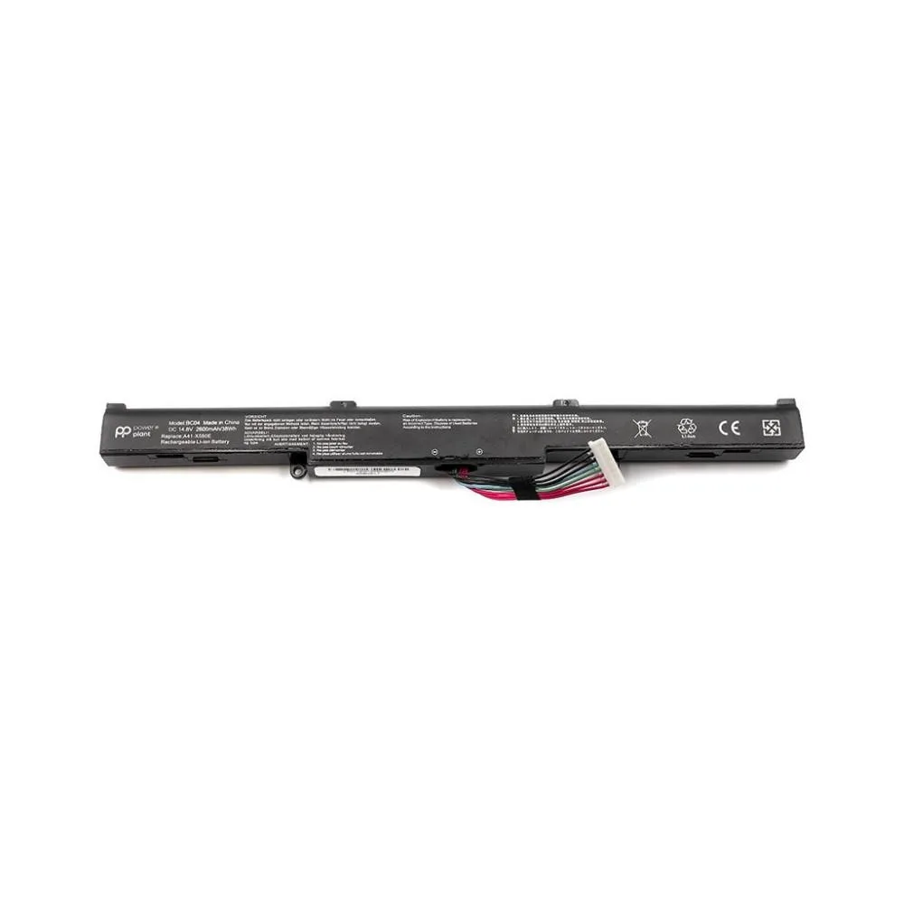 Акумулятори PowerPlant для ноутбуків ASUS X450 (AS450EL7, A41-X550E) 14.8V 2600mAh