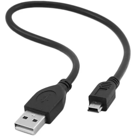 Кабель Cablexpert CCP-USB2-AM5P-1, MiniUSB преміум якість, USB 2.0 A-тато/міні USB 2.0 5-пін, 30 cм.
