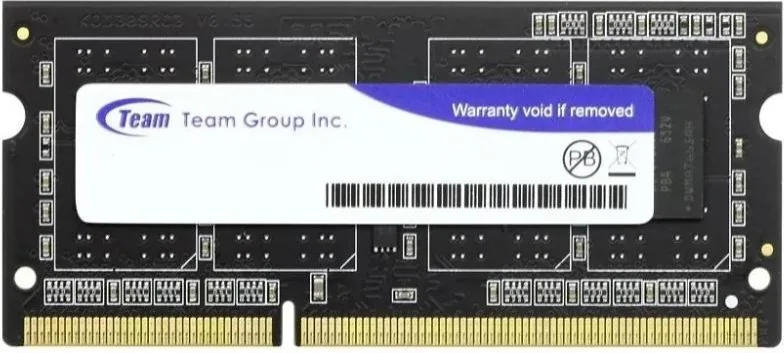 Оперативна памʼять Team Elite SO-DIMM DDR3 4GB 1x4GB 1600MHz (TED3L4G1600C11-S01)