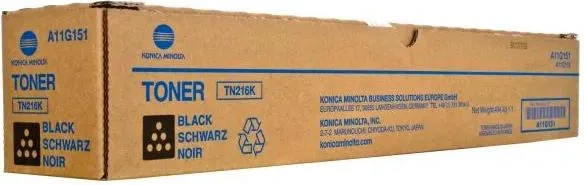 Тонер-картридж Konica Minolta Bizhub TN-216K ресурс 29 000 коп. @ 5% заполн. Black (A11G151) Original