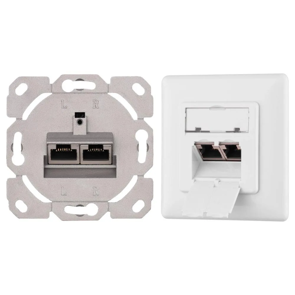 2E RJ45x2 FTP cat.5e 8P8C (2E-FASEPAN-2GROUND)