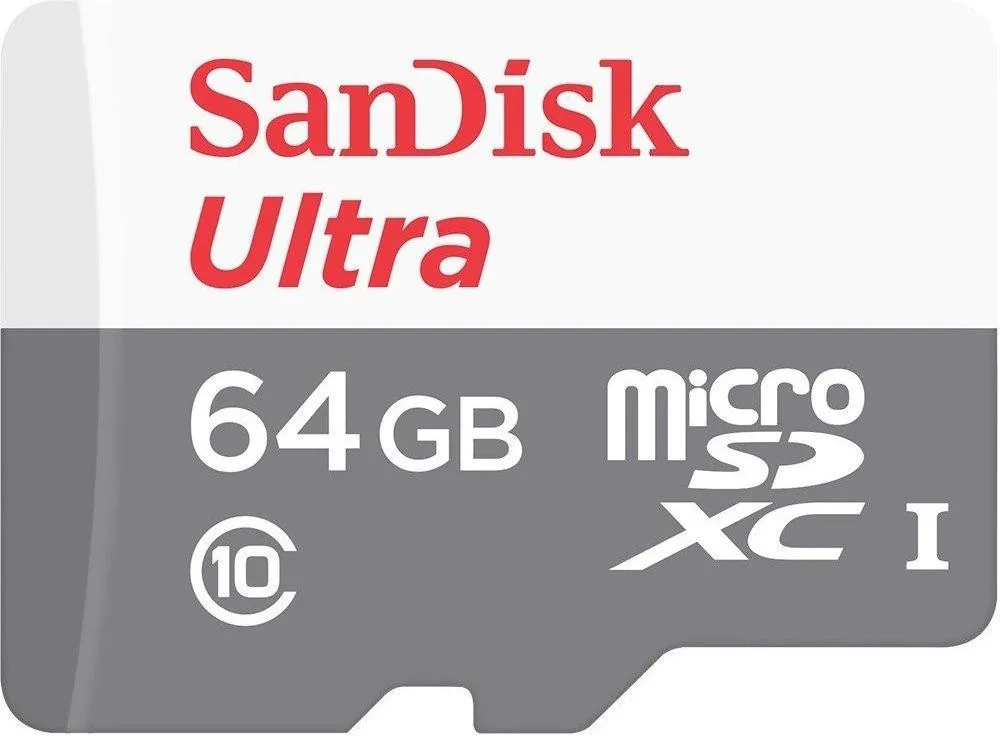Карта пам'яті SanDisk 64GB microSD class 10 Ultra Light (SDSQUNR-064G-GN3MN)