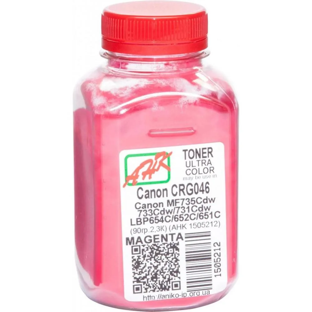 Тонер АНК для Canon LBP-650/MF-730 бутыль 90г Magenta (1505212)