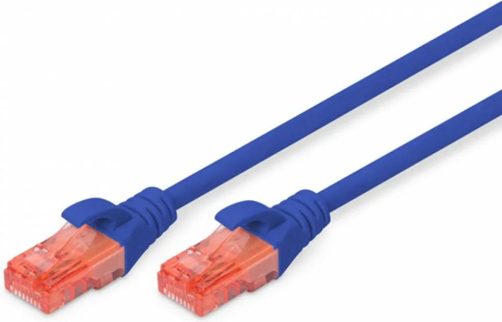 Патч-корд 1м, CAT 6 UTP, AWG 26/7, Cu, LSZH, red Digitus (DK-1617-010/R)