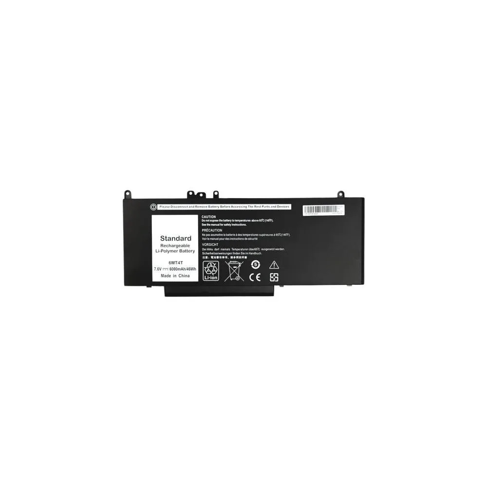 Акумулятор PowerPlant для ноутбуків DELL Inspiron 14 5000 Series (6MT4T) 7.6V 6000mAh (NB441242)