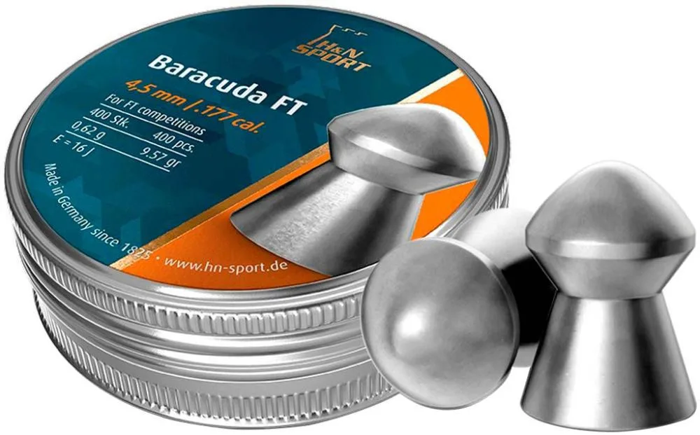Пули пневматические H&N Baracuda FT 4,51 мм 0,62 г 400шт/уп (92294510004)