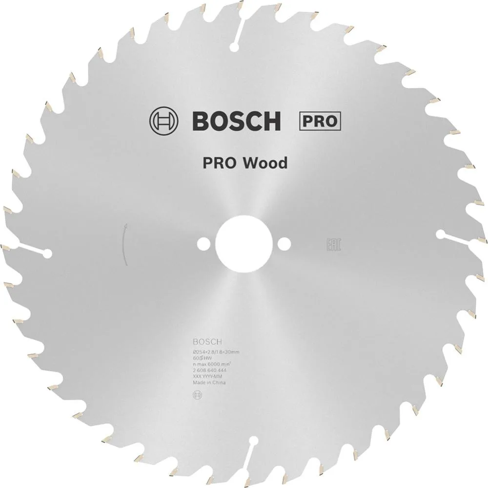 Пильний диск по дереву Bosch Optiline Wood 254 мм 60 зубів (2608640444)