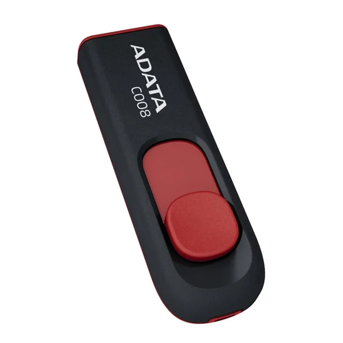 USB флеш накопичувач ADATA 64GB C008 Black+Red USB 2.0 (AC008-64G-RKD)