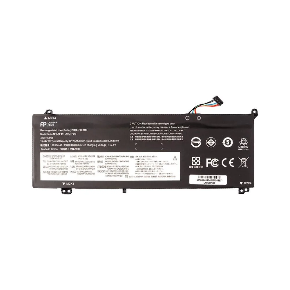 Акумулятор PowerPlant для ноутбуків LENOVO ThinkBook 14 G2 (L19C4PDB) 15.44V 3830mAh
