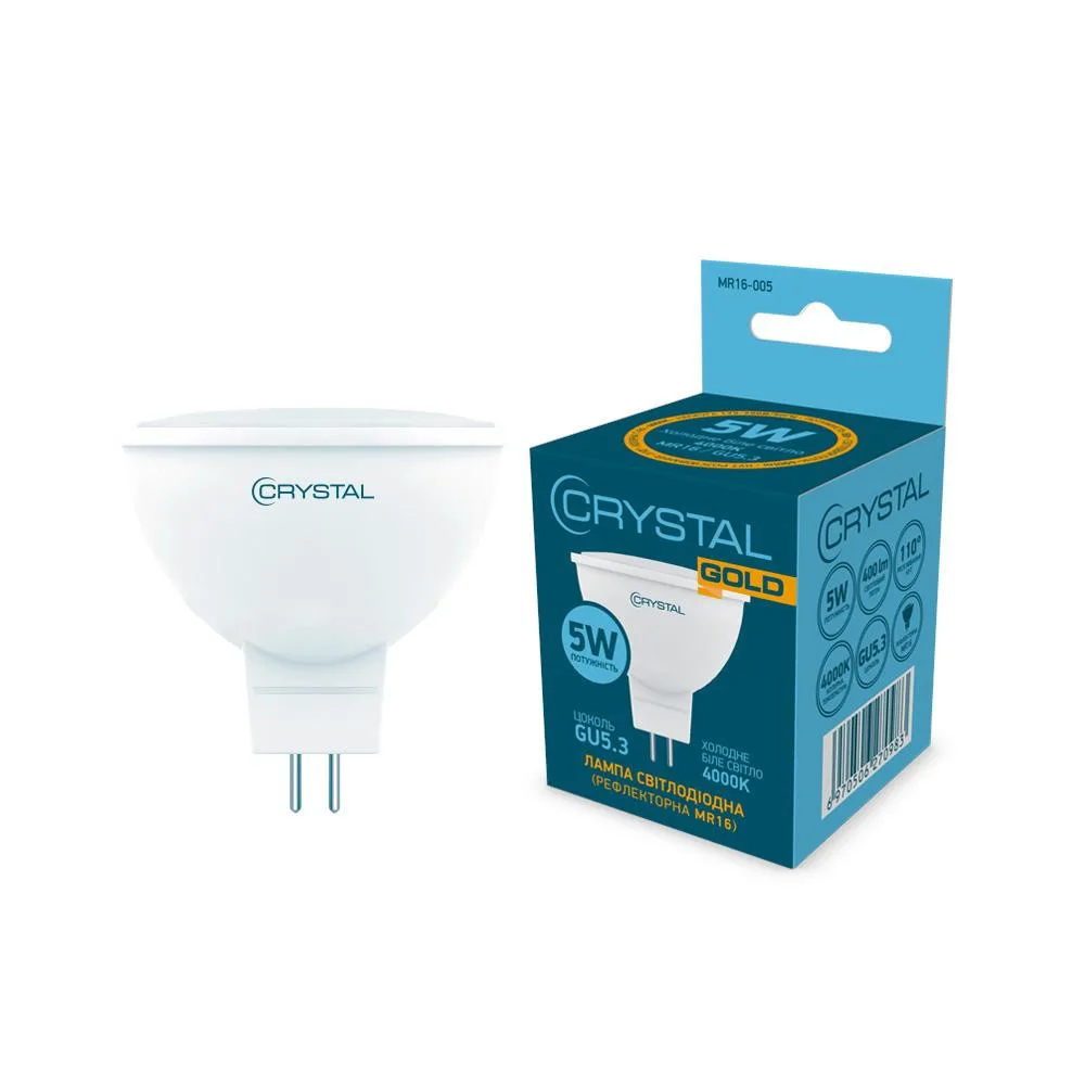 Лампочка CRYSTAL MR16 5W P G5.3 4000K (MR16-005)