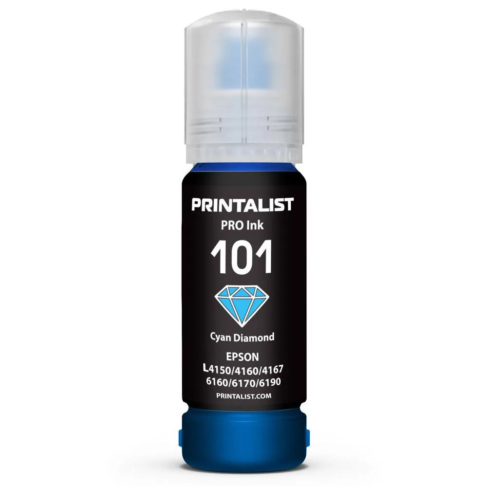 Чернила PRINTALIST 101 для Epson L4150/4160 70г Cyan водорастворимый (PL101C)