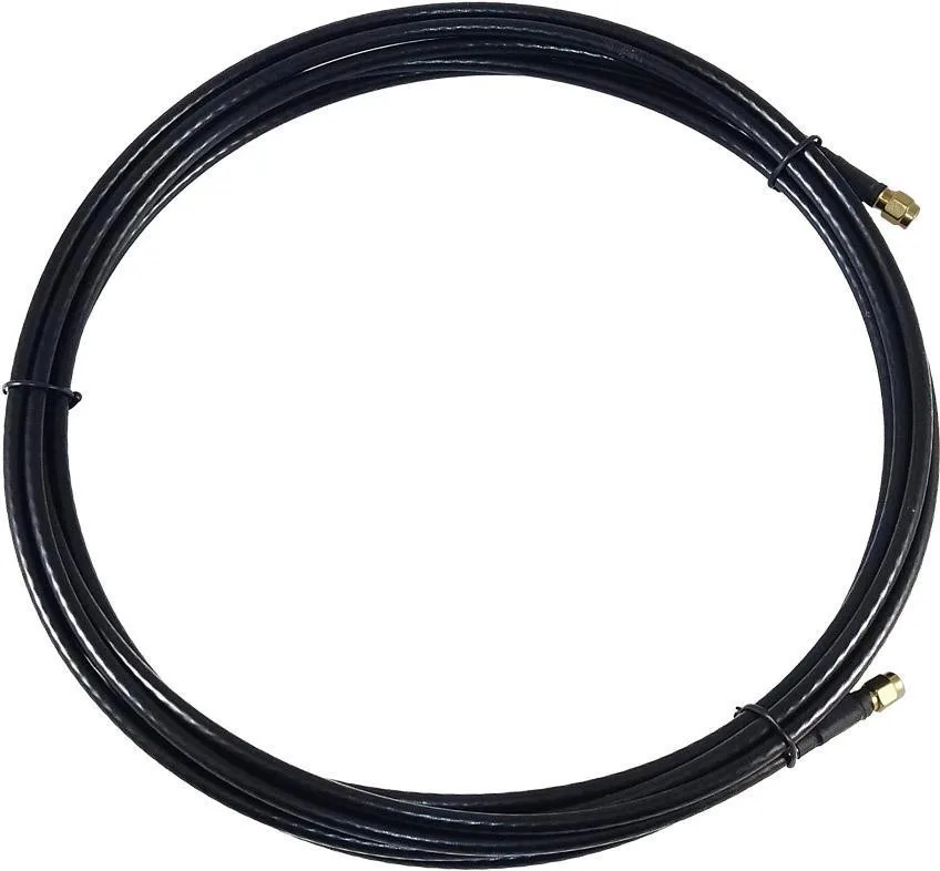 Антенний кабель 4Hawks RP-SMA to RP-SMA cable, R/A, black, H155, 10м, 1 шт (C1-B-10) Артикул: 91241