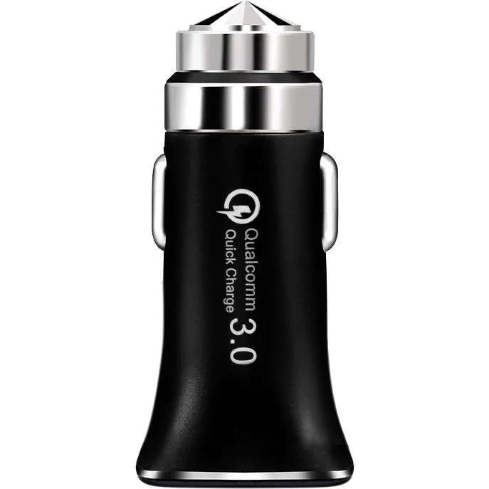 XoKo CQC-100 1 USB QC3.0 3.1A Black (CQC-100-BK)