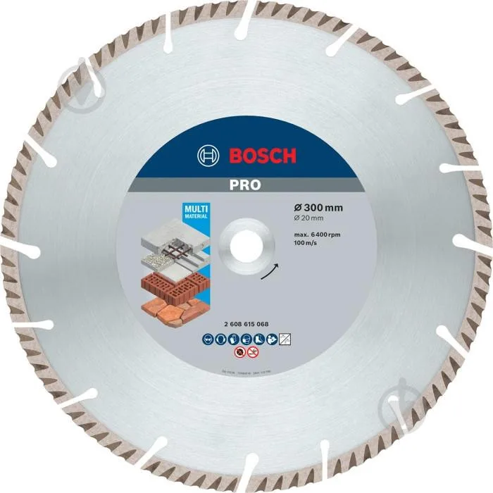 Діамантовий диск Bosch Standard for Universal 300x20x3,3x10 мм (2608615068)