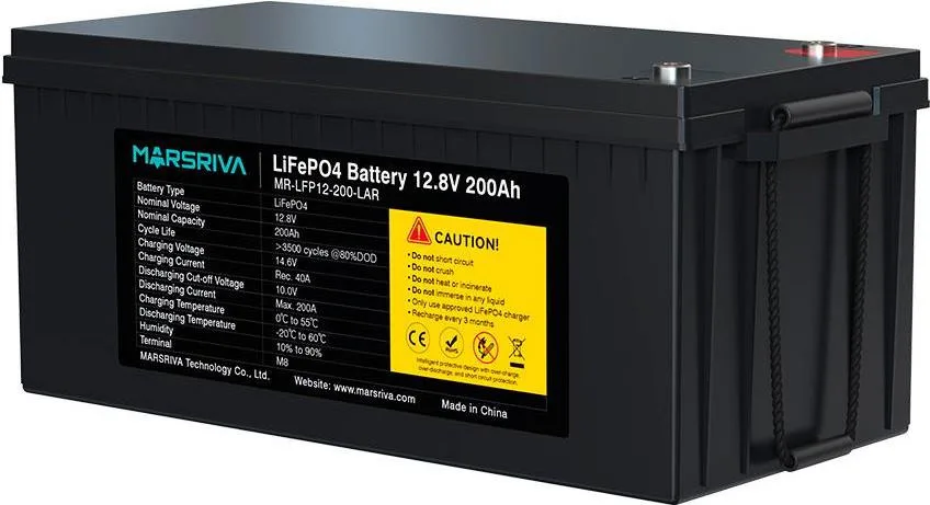 Акумулятор для ДБЖ/інвертора Marsriva LiFePO4 12,8V 200Ah (MR-LFP12-200-LAR)