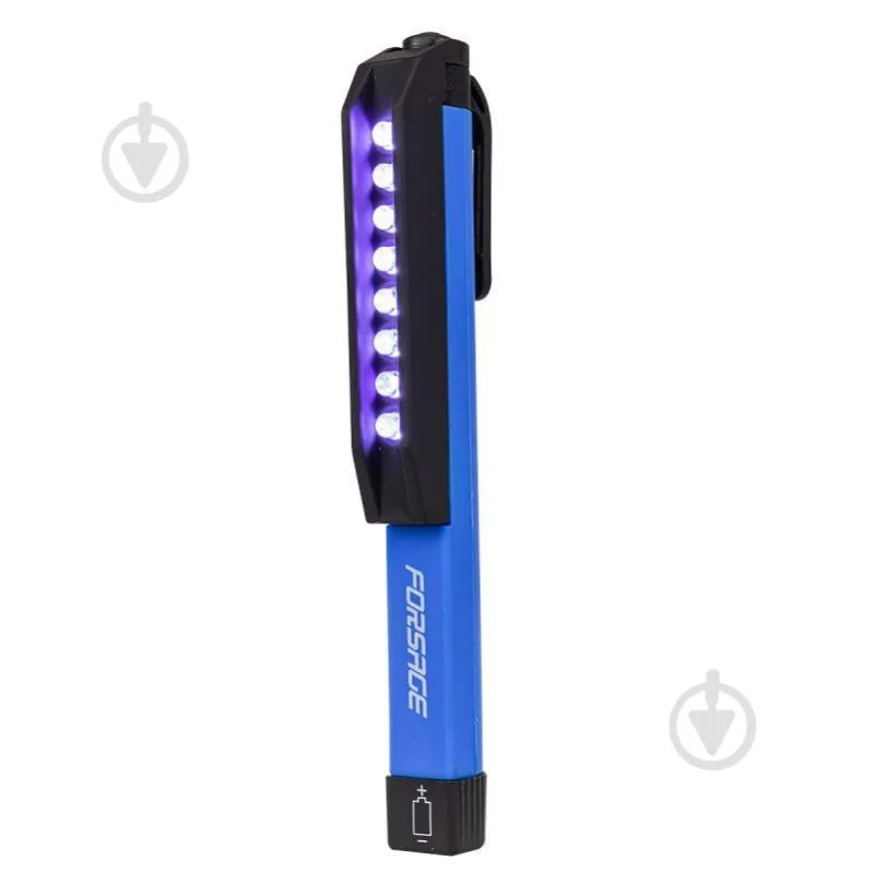 Ліхтарик переносний світлодіодний у комплекті з батарейками (8LED, 3xAAA), у блістері Forsage F-01X0004
