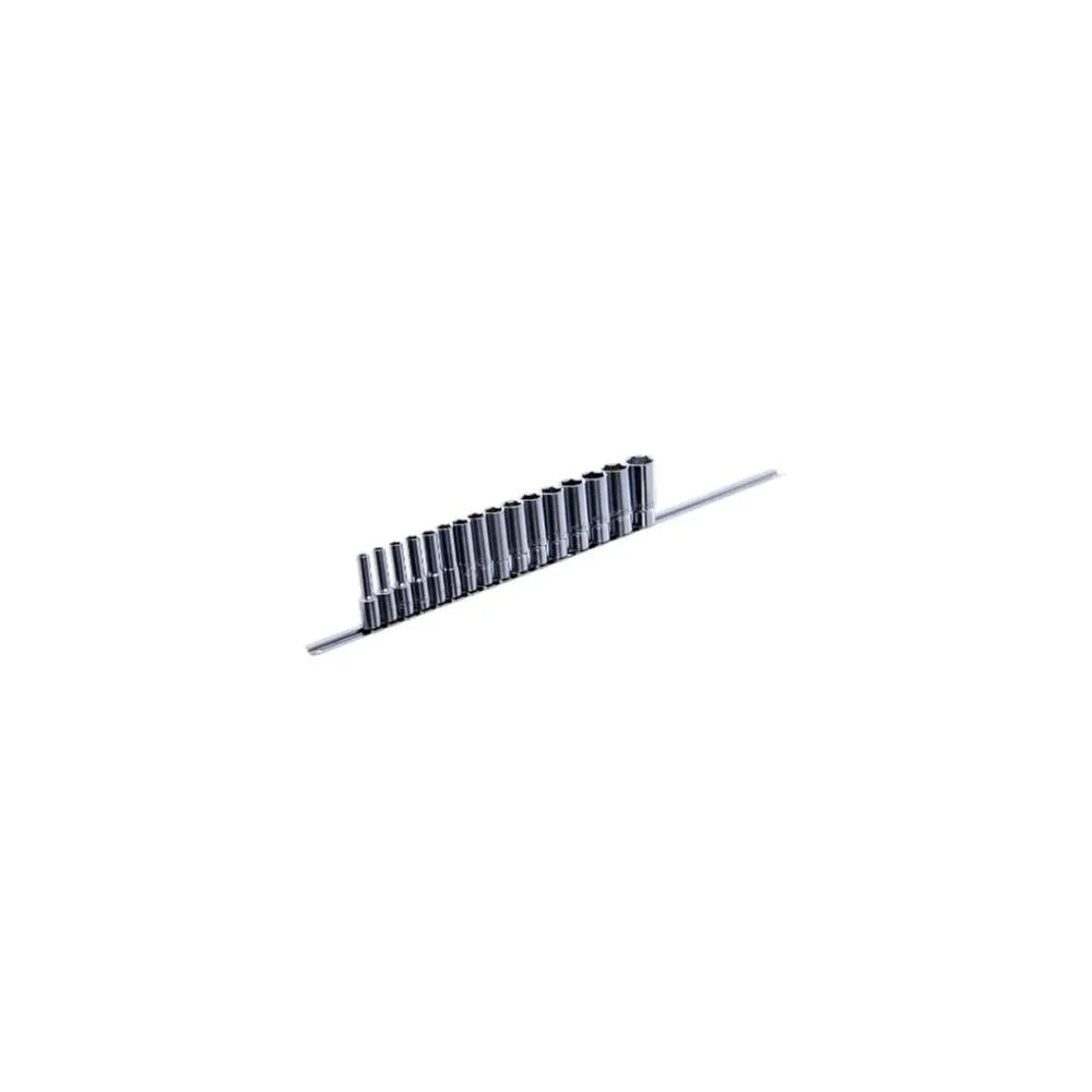Довгі торцеві головки на планці TOPTUL 1/2" 15 од. 8-24 мм GAAQ1606U