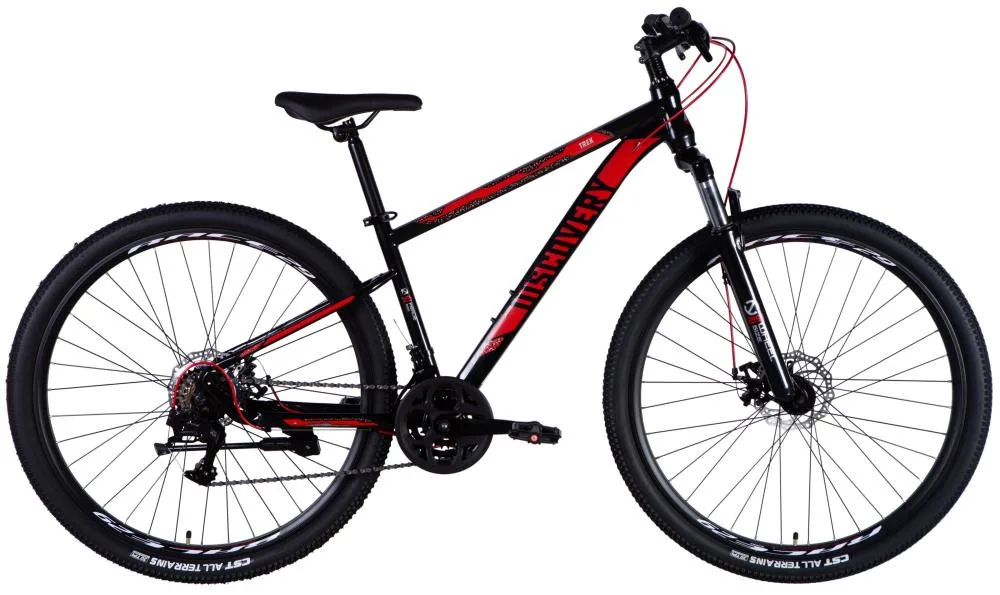 Велосипед 29 Discovery Trek DD FR 2025 16 черный-красный OPS-SP-29-075