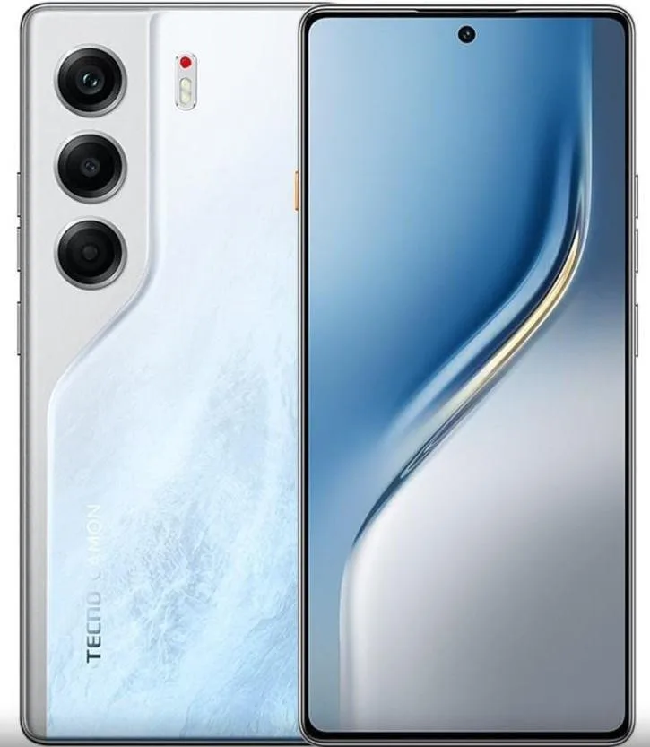 Смартфон TECNO Camon 40 (CM5) 6.78" 8/128ГБ, 2SIM, 5200мА•год, Glacier White (4894947069277)