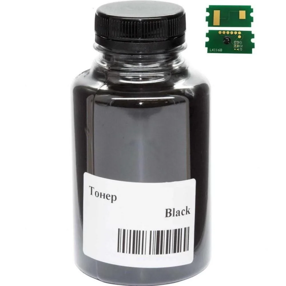 Тонер + чип АНК для Kyocera Mita Ecosys M-2335/2835, TK-1200 бутыль 90г Black (3203742)