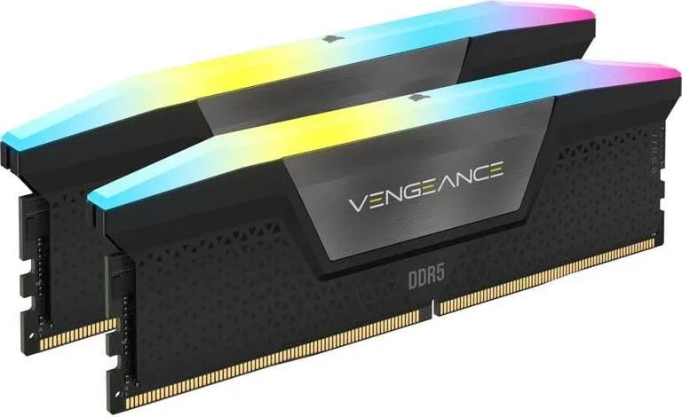 Модуль пам’яті Corsair Vengeance RGB Gray 32GB (2x16) DDR5 6400 MHz (CMH32GX5M2B6400Z32)