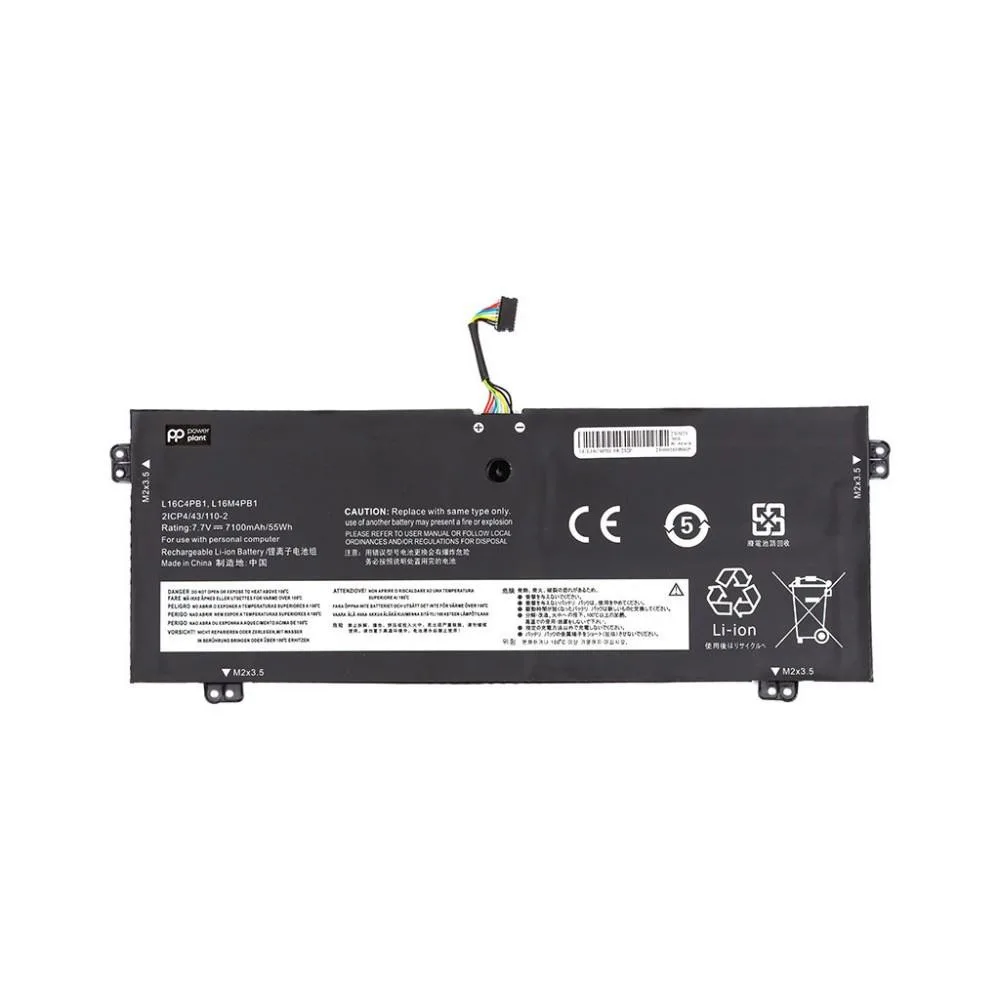 Акумулятор PowerPlant для ноутбуків LENOVO YOGA 720-13IKB (L16C4PB1) 7.7V 7100mAh (NB482160)