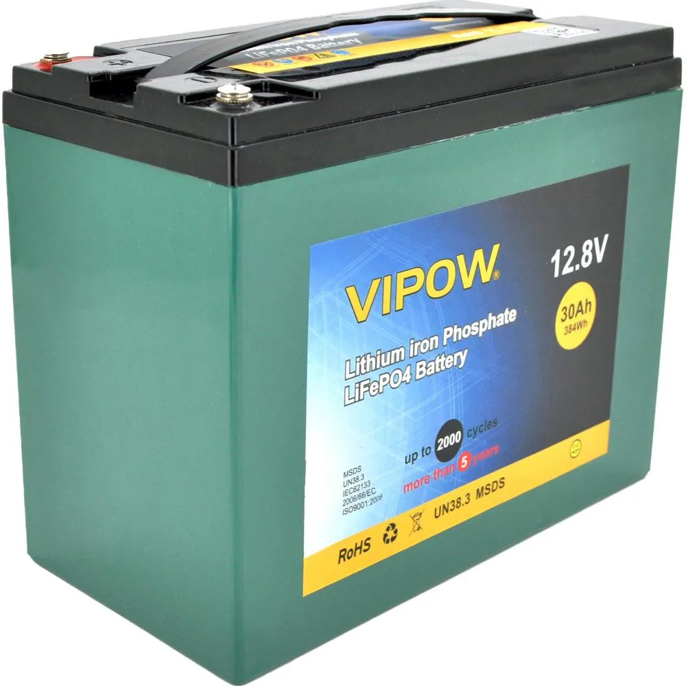 Vipow LiFePO4 12.8V 30Ah (LiFePO4128-30/25)