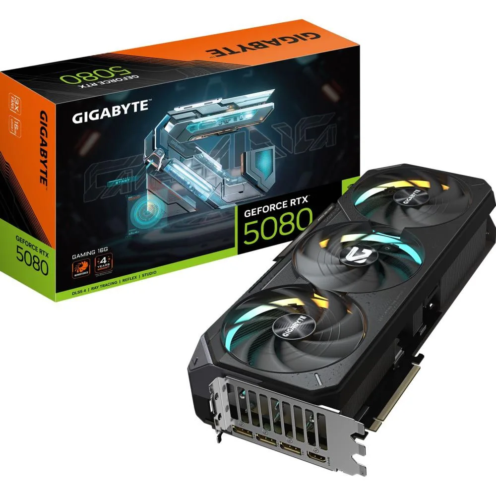 GIGABYTE GeForce RTX 5080 GAMING 16G (GV-N5080GAMING-16GD)