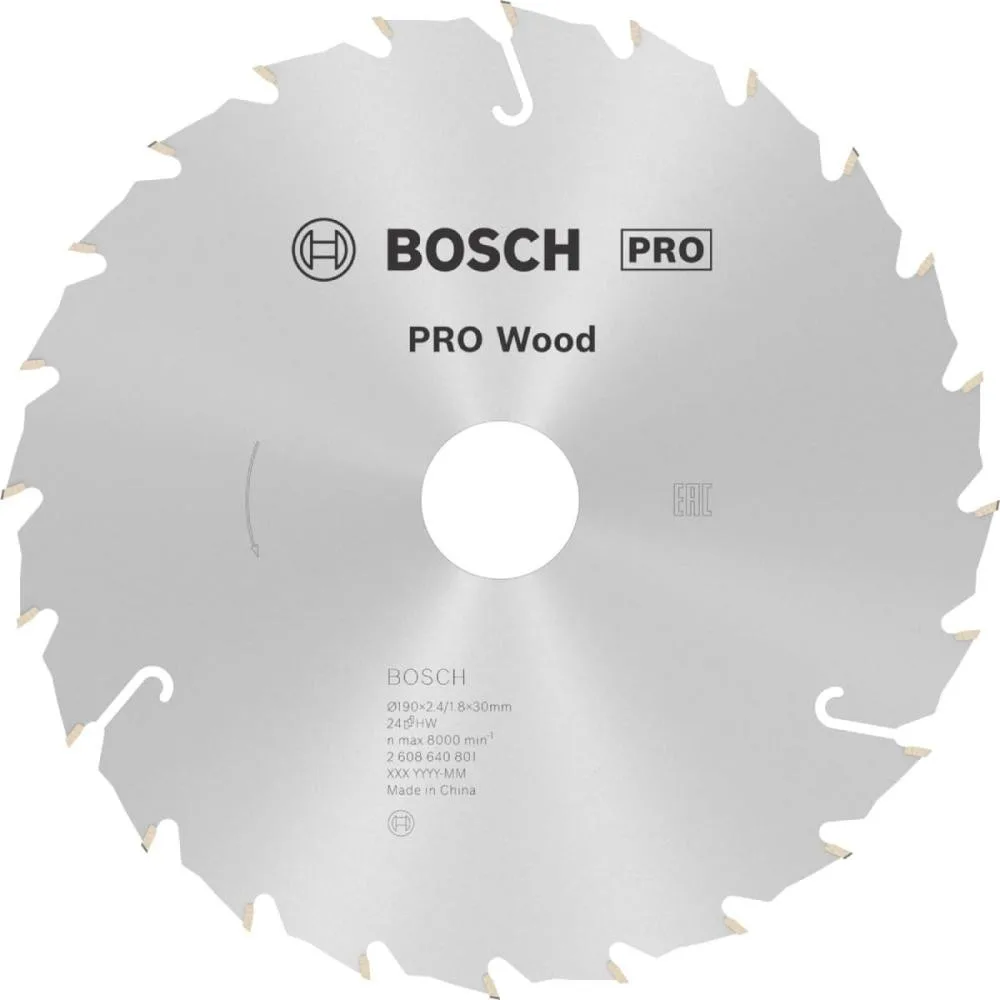 Пиляльний диск Bosch Speedline Wood (190х30х24Т) (2608640801)