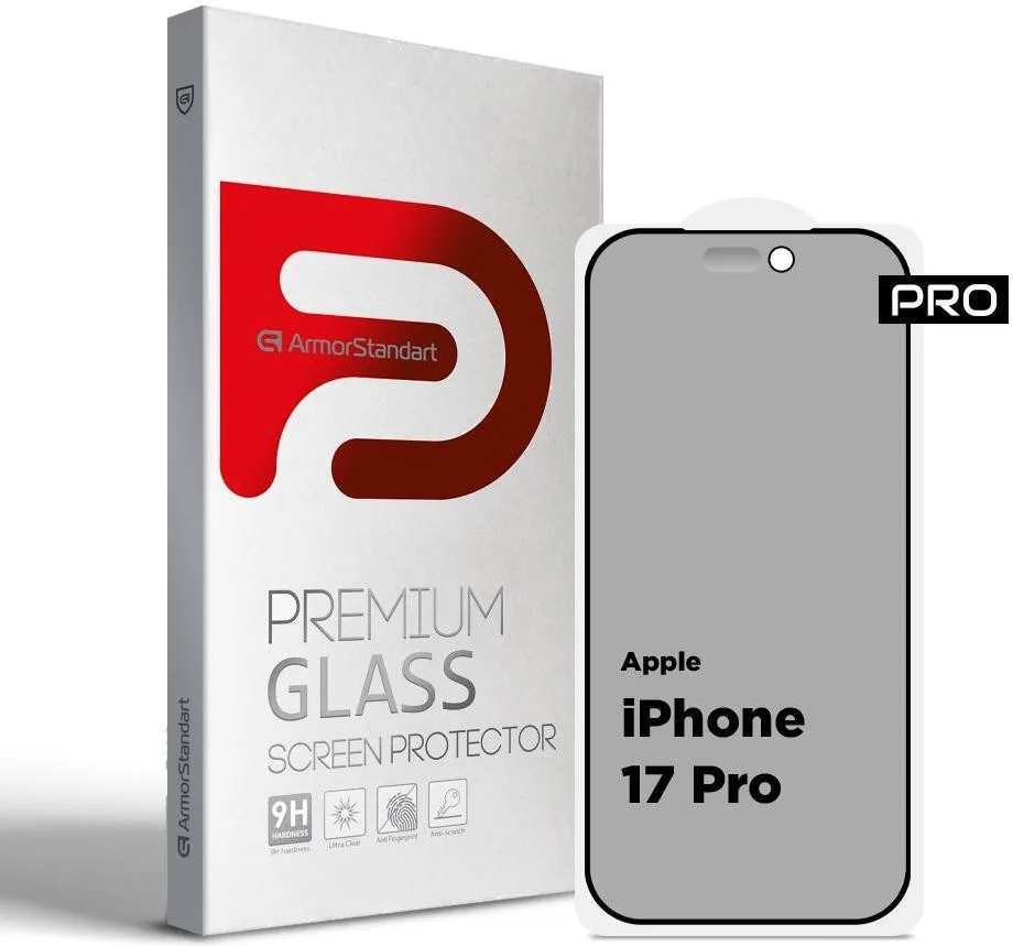 Захисне скло для смартфона ArmorStandart Pro Anti-spy Matte для Apple iPhone 17 Pro (ARM86418)