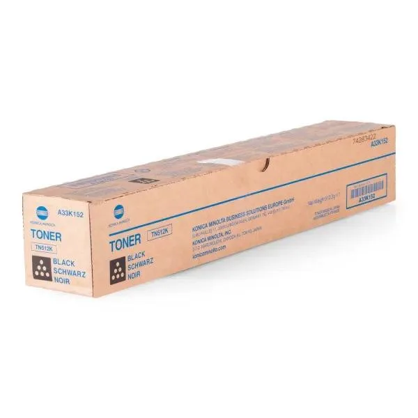 Тонер-картридж Konica Minolta Bizhub C454e/C554e TN-512K, ресурс 27 500 @ 5% Black (A33K152) Original