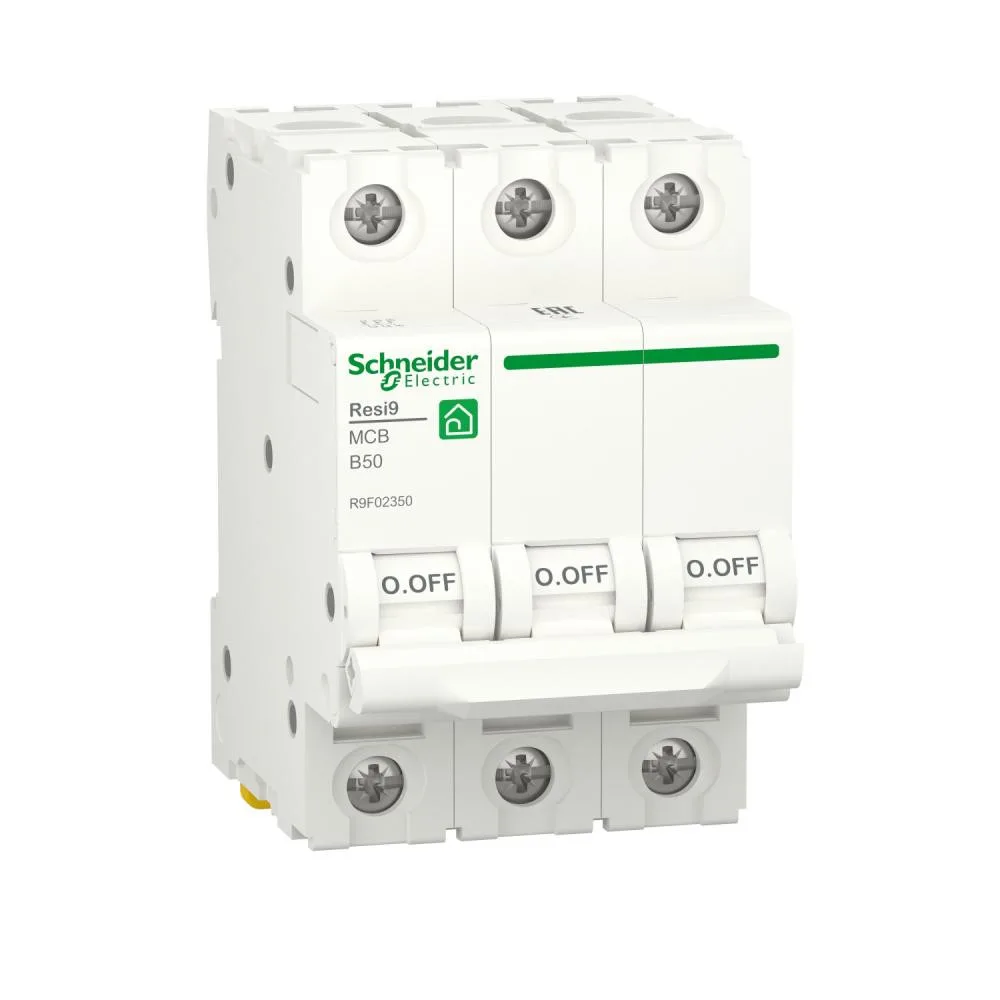 Schneider Electric RESI9 50A, 3P, B, 6kA (R9F02350)