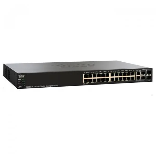 Комутатор Cisco SB SG350-28 28-port Gigabit Managed Switch (SG350-28-K9-EU)