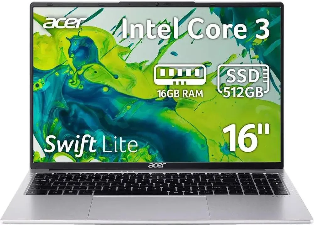 Ноутбук Acer Swift Lite SFL16-31P-3198 Silver (NX.DF2EU.001)
