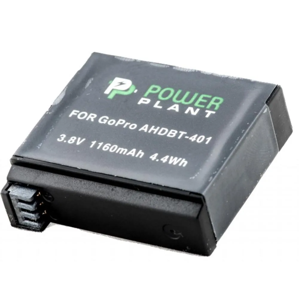 Акумулятор PowerPlant для GoPro AHDBT-401 1160mAh (DV00DV1401)