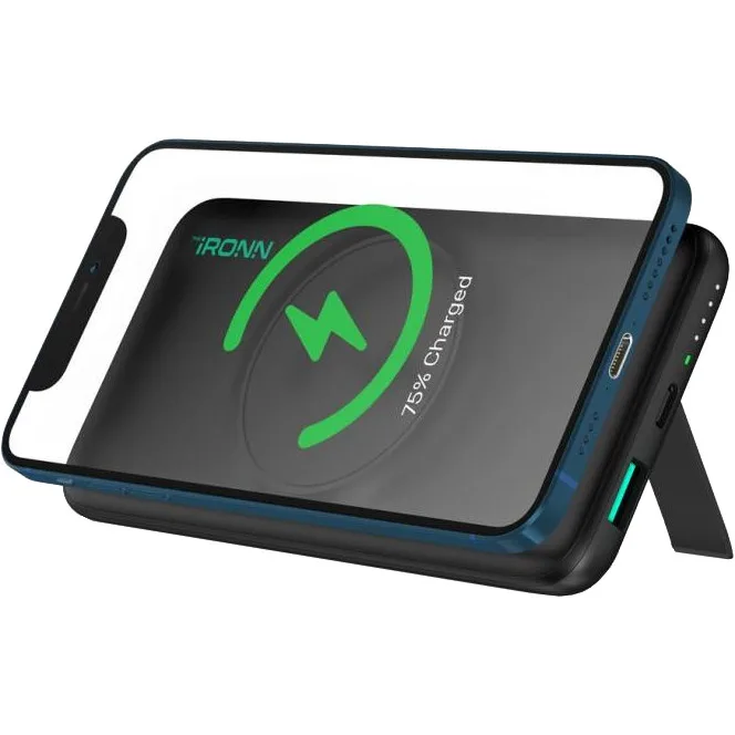 Зовнішній акумулятор (павербанк) iRONN Magnetic Wireless 10000mAh Black (IR2015MWH)
