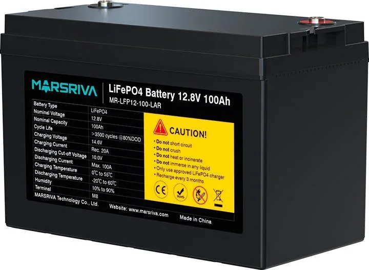 Акумулятор для ДБЖ/інвертора Marsriva LiFePO4 12,8V 100Ah (MR-LFP12-100-LAR)