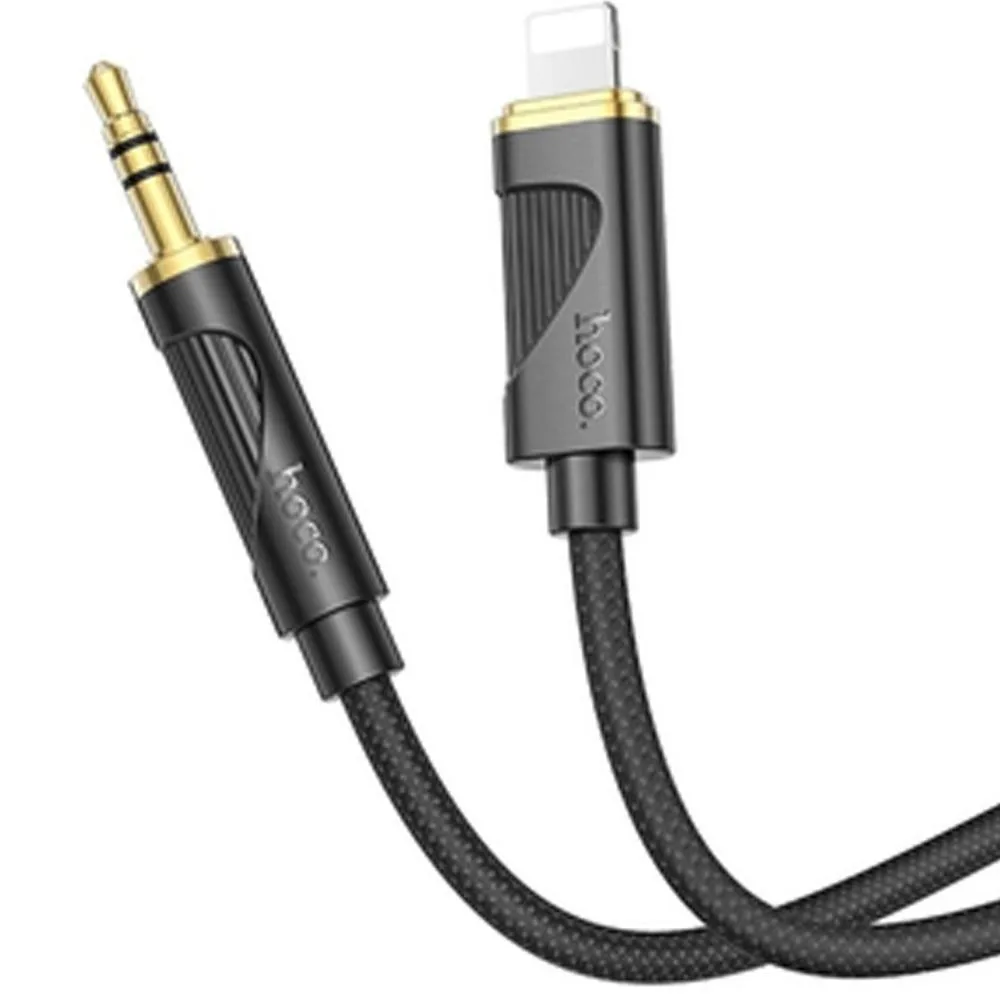 Аудiокабель HOCO UPA30 Friend digital audio conversion cable iP Black (6942007625494)