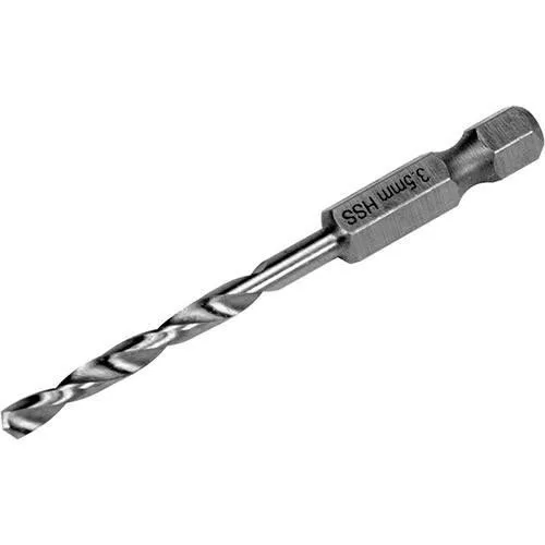 Свердло по металу YATO YT-44865 3.5 x 70/38 мм HEX-1/4" HSS 6542 для нержавіючої конструктивної легованої сталі