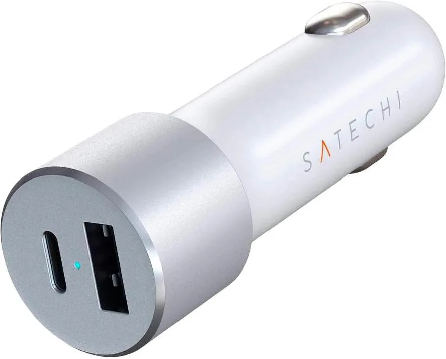 Автомобільний зарядний пристрій Satechi 72W Type-C PD Car Charger Silver (ST-TCPDCCS)