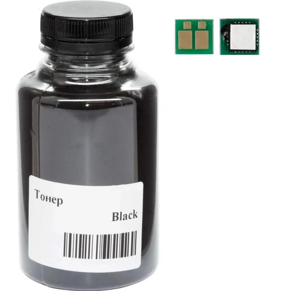 Тонер + чип АНК для Canon MF641/643/645, LBP-621/623, 054H бутыль 100г 3100 ст. Black (3203744)