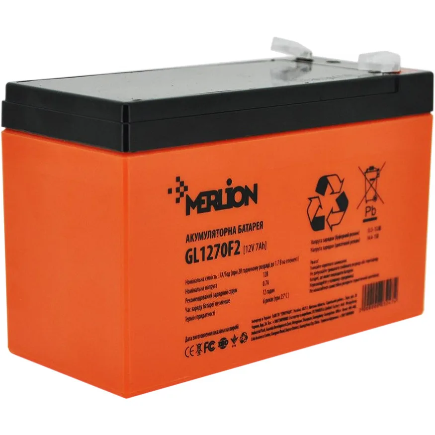 Акумуляторна батарея MERLION GL1270F2 12 V 7Ah 99-00020756