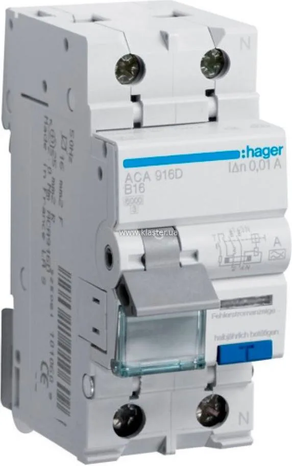 Hager 1P+N 6kA B-32A 30mA A (ADA932D)