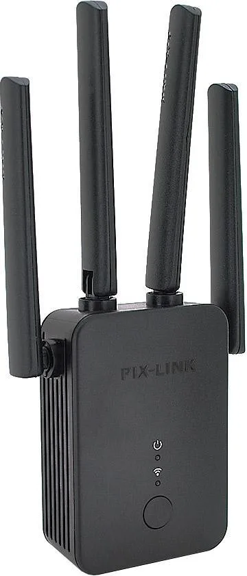 Підсилювач WiFi сигналу з 4-ма вбудованими антенами LV-WR42Q, живлення 220V, 300Mbps, IEEE 802.11b/g/n, 2.4-2.4835GHz, BOX (Y-26027)