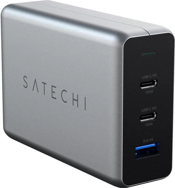 Мережевий зарядний пристрій Satechi 100W USB-C PD Compact Gan Charger (ST-TC100GM-EU)