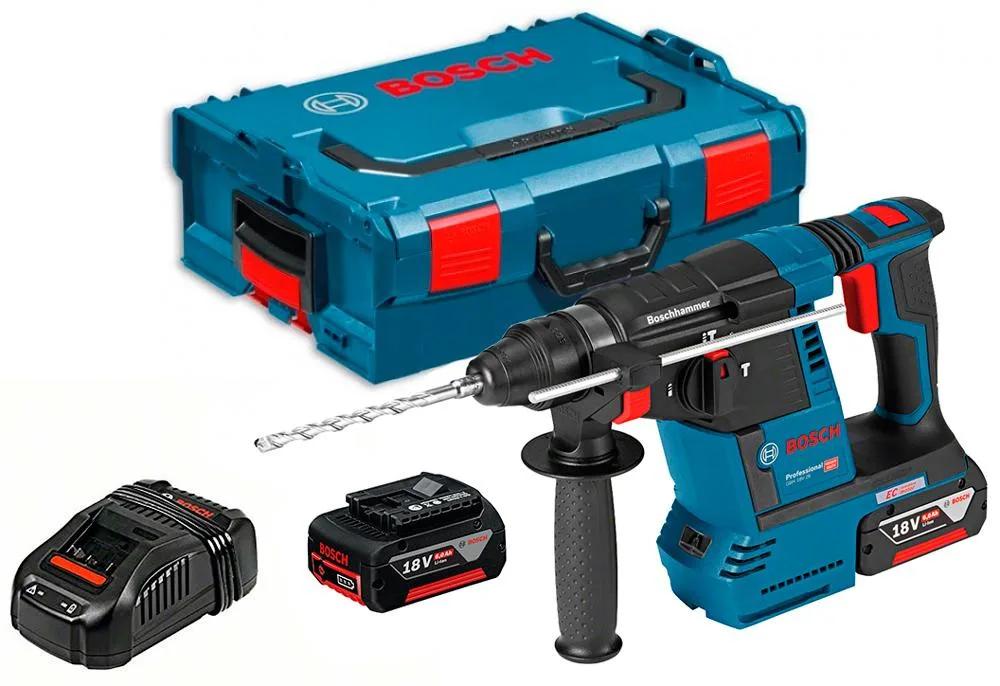 Перфоратор Bosch GBH 18 V-26 Professional (18 В, 2х6 А*год, 2.6 Дж) (0611909003)