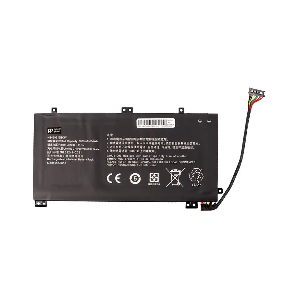 Акумулятор PowerPlant для ноутбуків Huawei MateBook 13 2020 (HB4593J6ECW) 11.4V 3000mAh