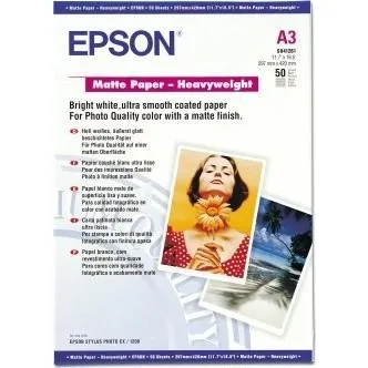 Папер Epson A3 Matte Paper-Heavyweight, 50л. (C13S041261)